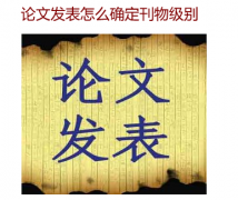 论文发表怎么确定刊物级别