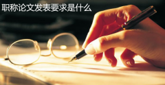 职称论文发表要求是什么